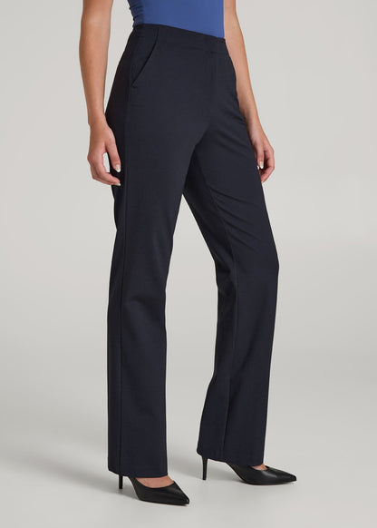 Freedom Flex Straight Leg Dress Pants for Tall Women in Deep Navy