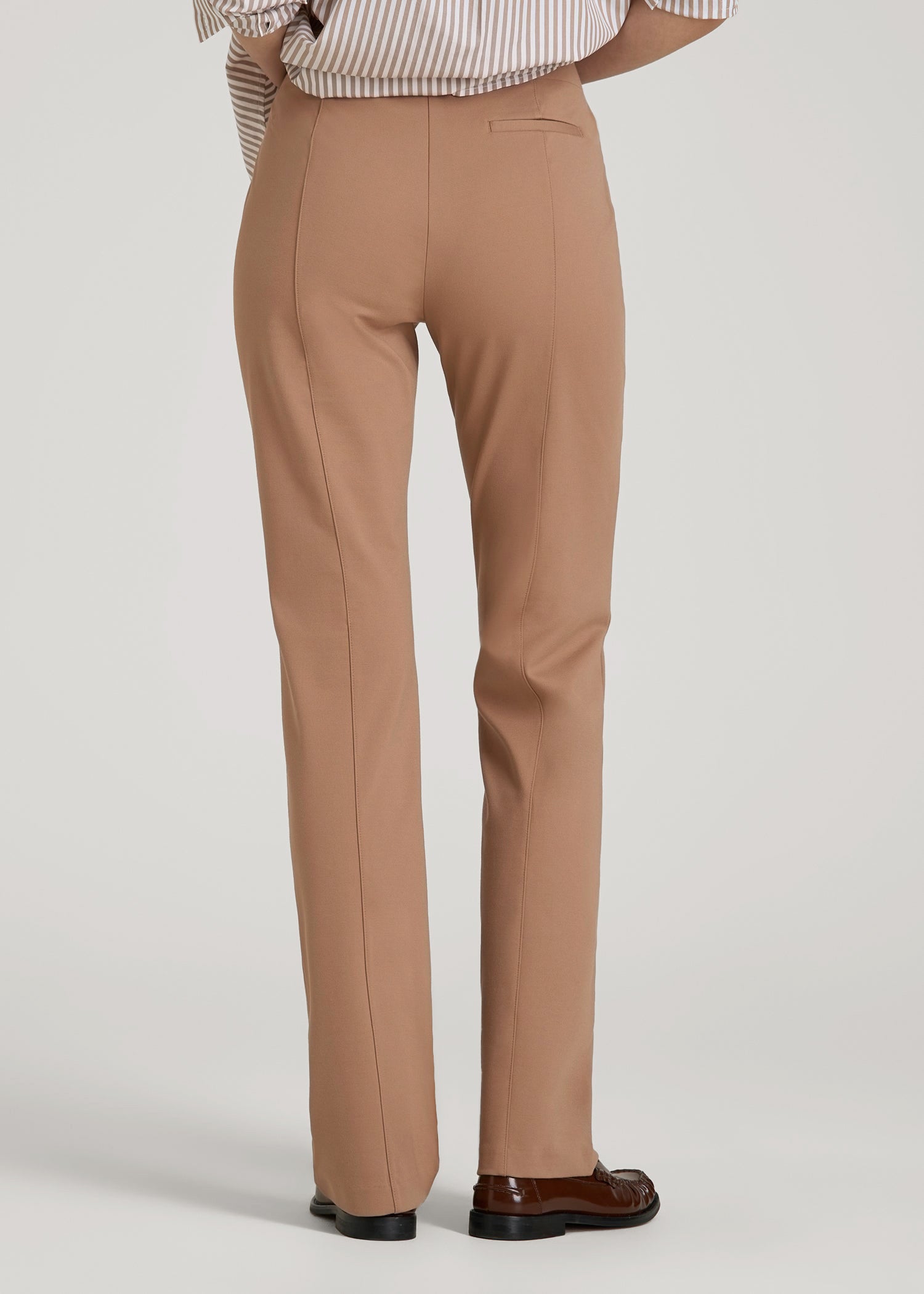 Freedom Flex Straight Leg Dress Pants for Tall Women in Woodsmoke