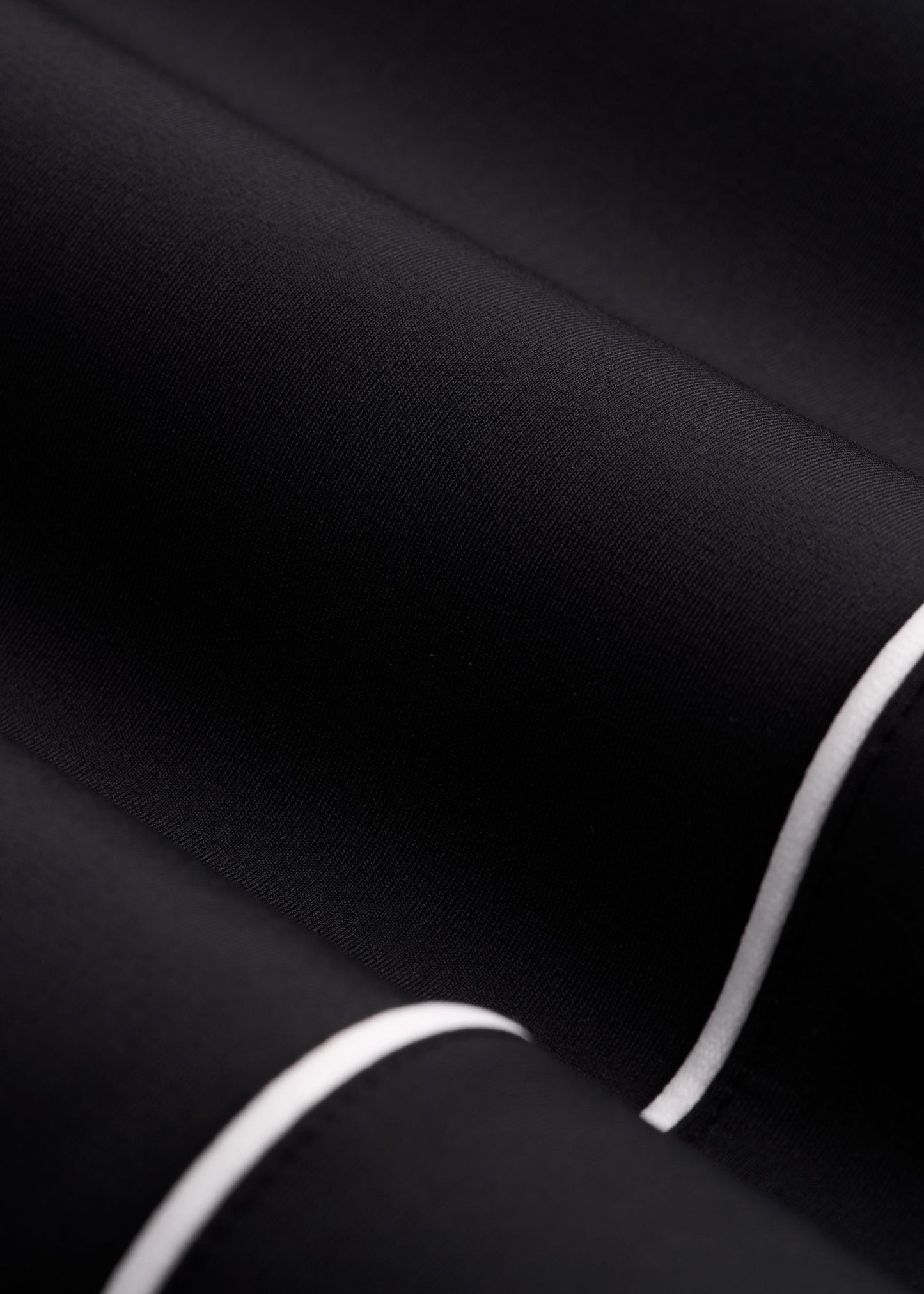 Track Pants with Piping for Tall Women in Black