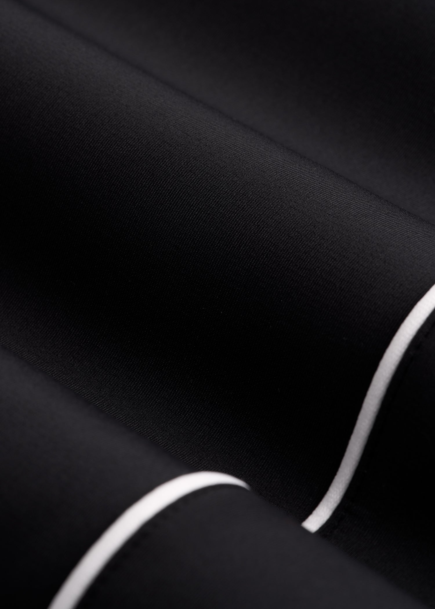 Track Pants with Piping for Tall Women in Black