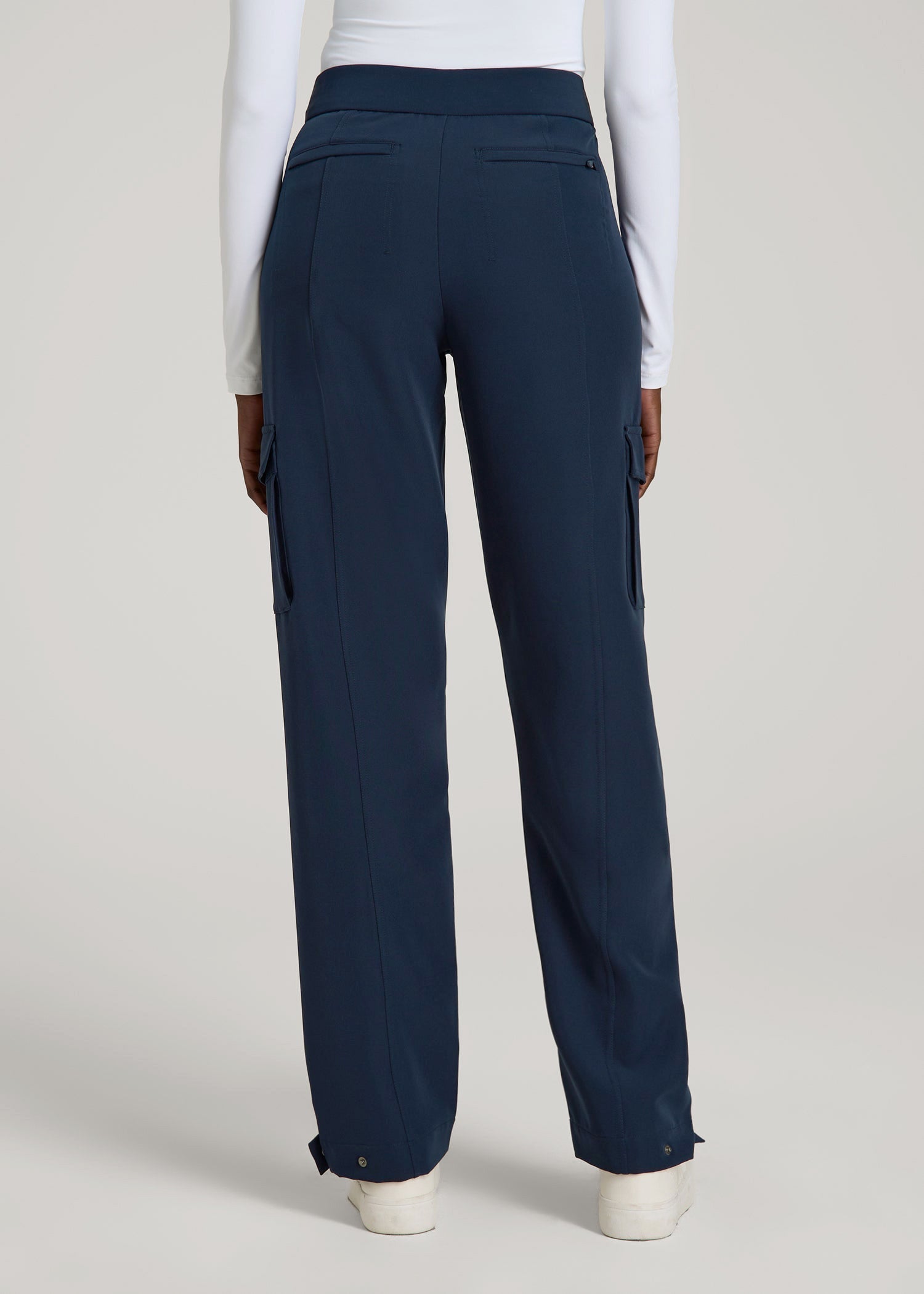 Traveler Cargo Pants for Tall Women in Navy