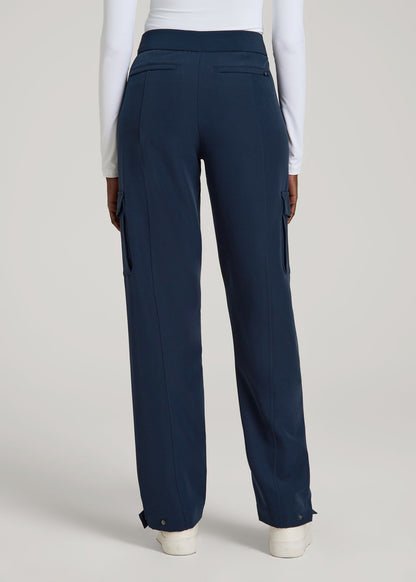Traveler Cargo Pants for Tall Women in Navy