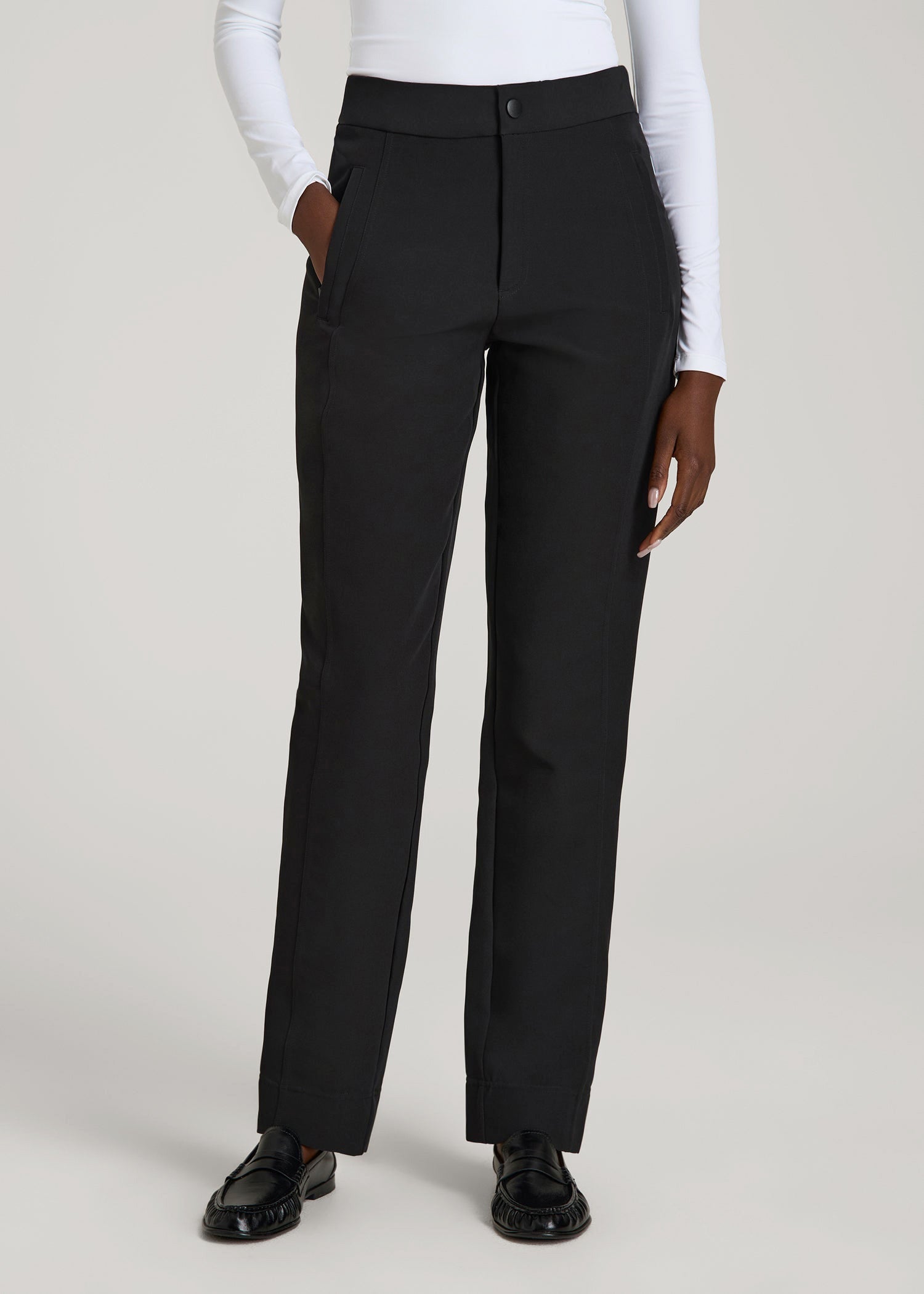 Traveler Tapered Fit Pant for Tall Women in Black