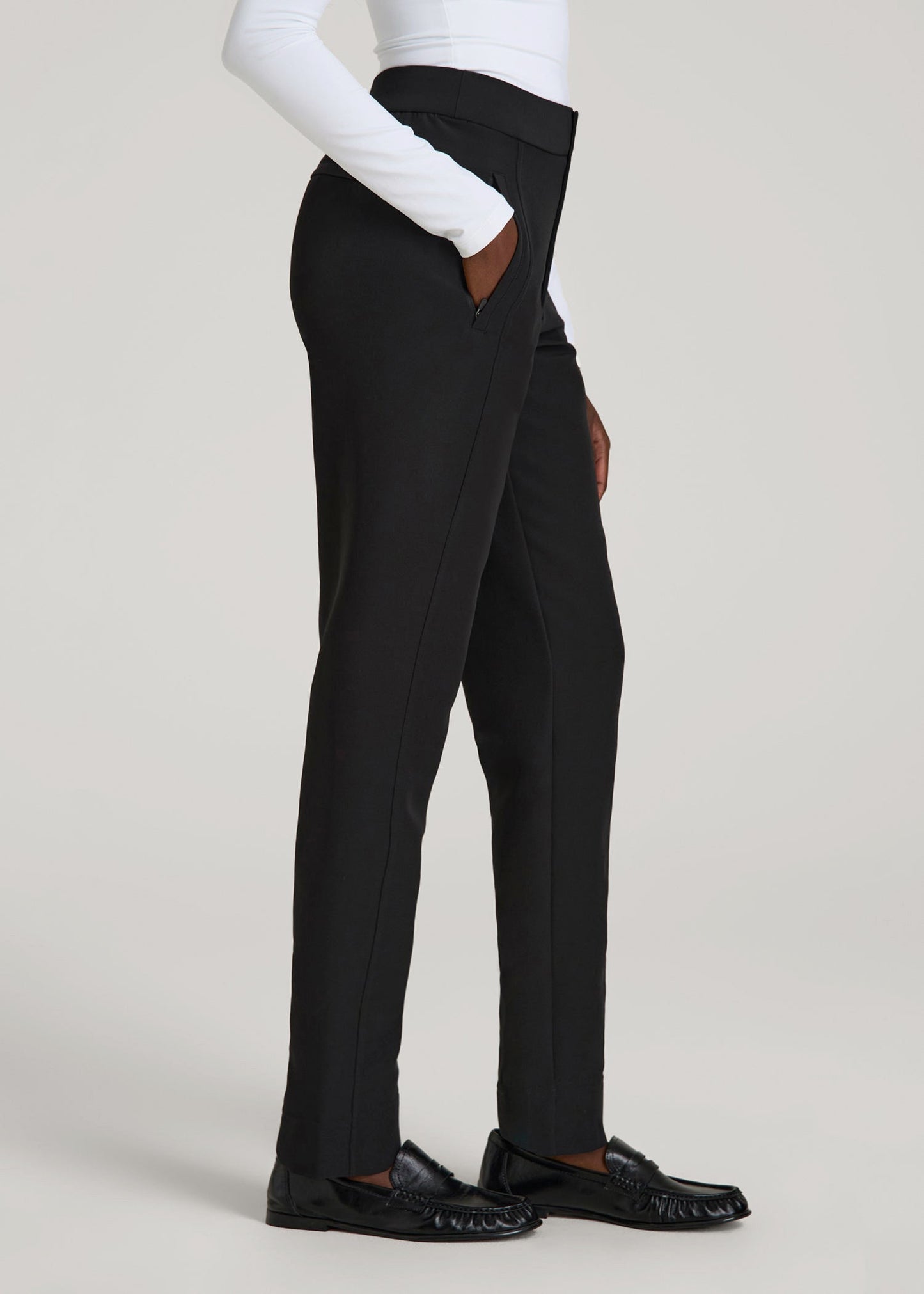 Traveler Tapered Fit Pant for Tall Women in Black