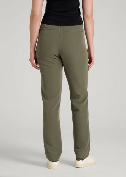 Traveler Tapered Fit Pant for Tall Women in Olive