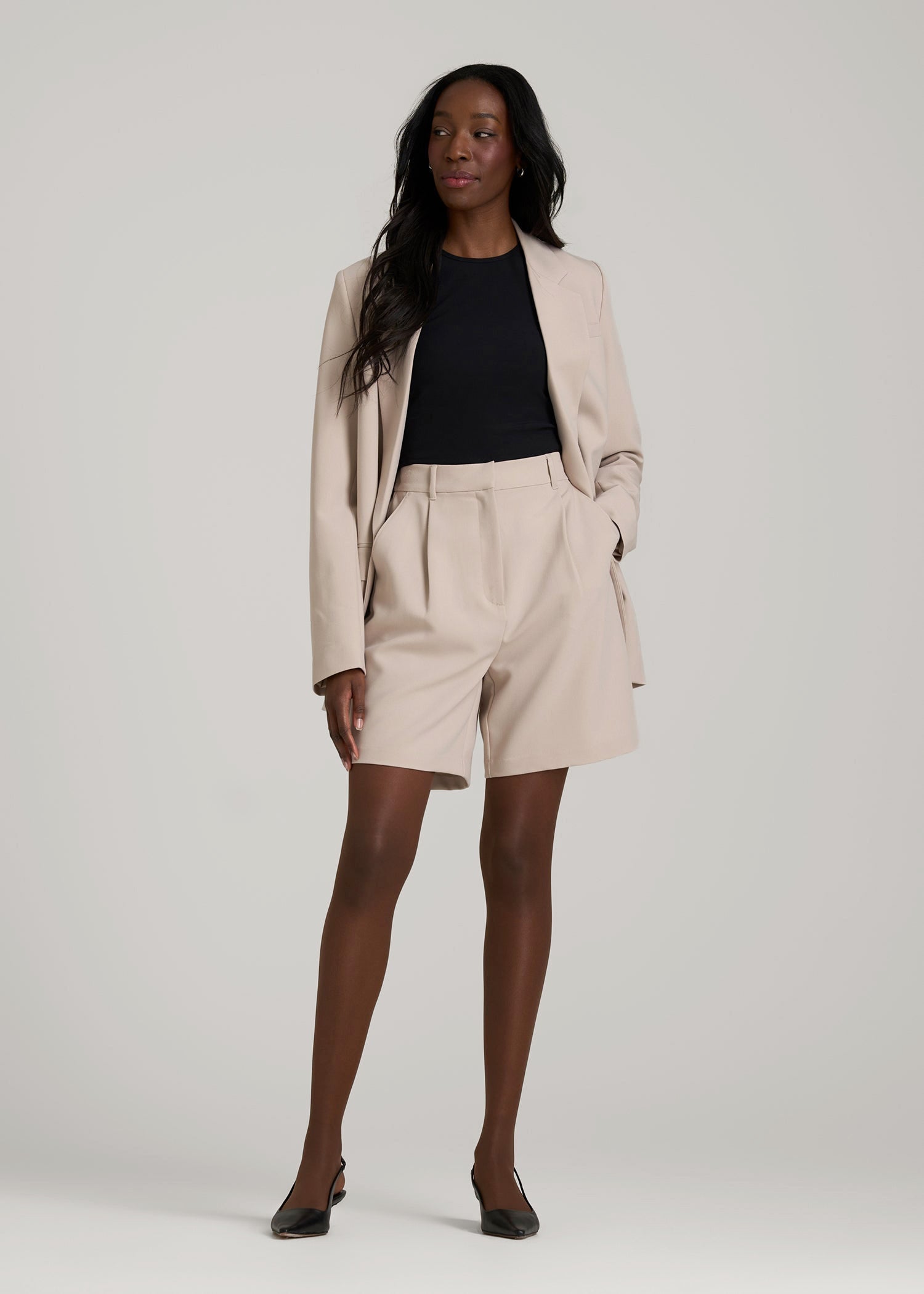 Ultra Sheer Pantyhose for Tall Women in Soft Cocoa
