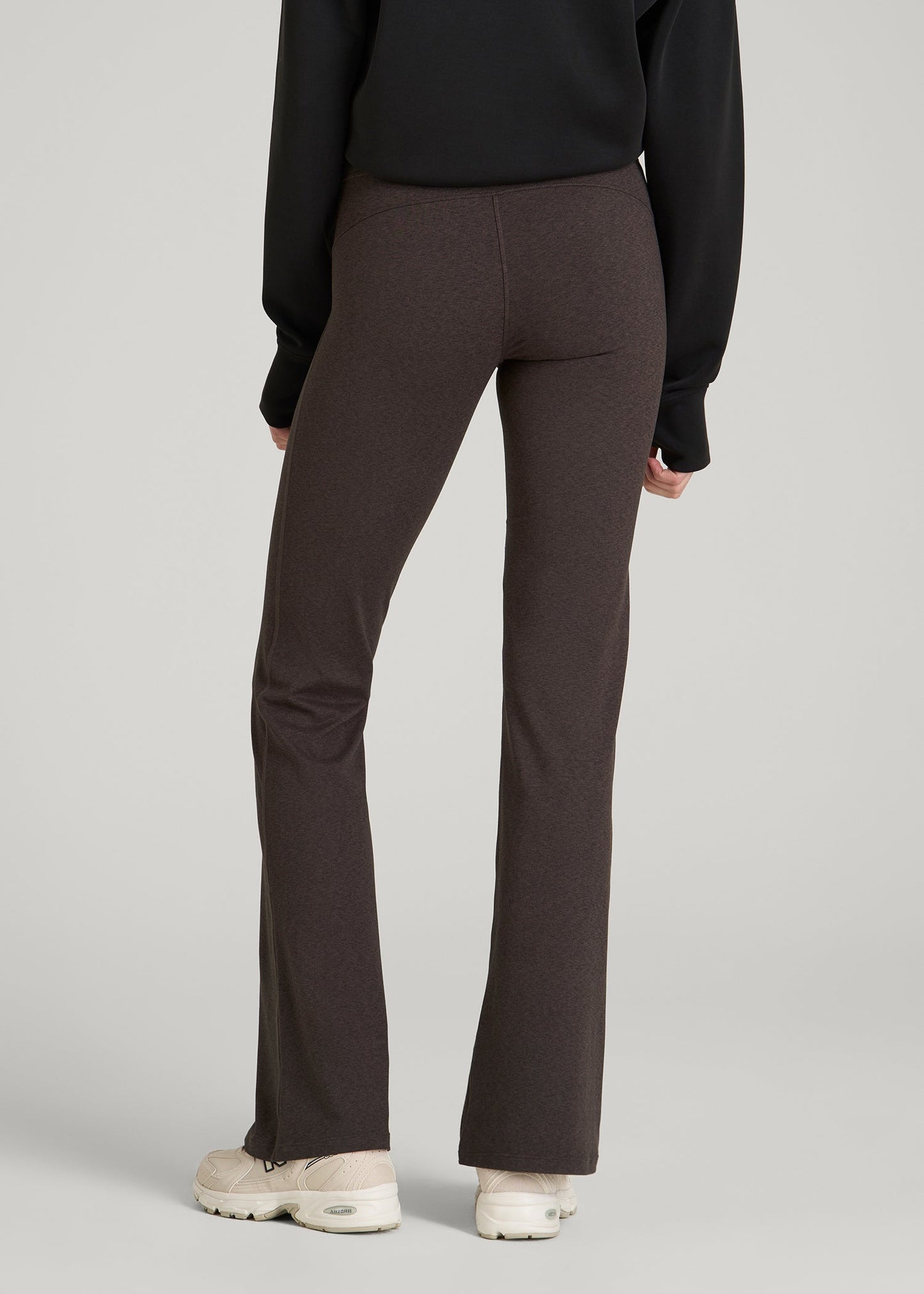 Ultra Soft High Rise Flare Yoga Pants for Tall Women in Espresso Mix
