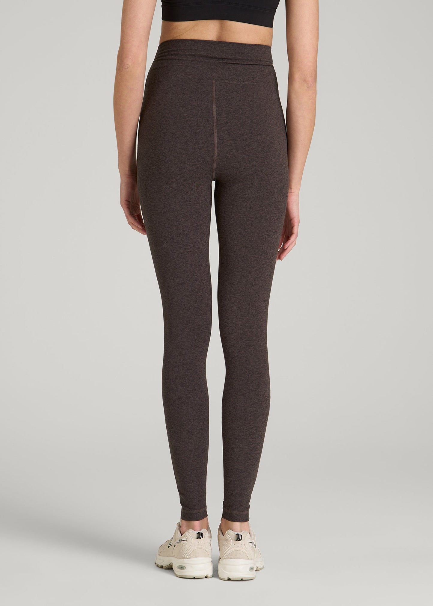 Ultra Soft Yoga Leggings for Tall Women in Espresso Mix