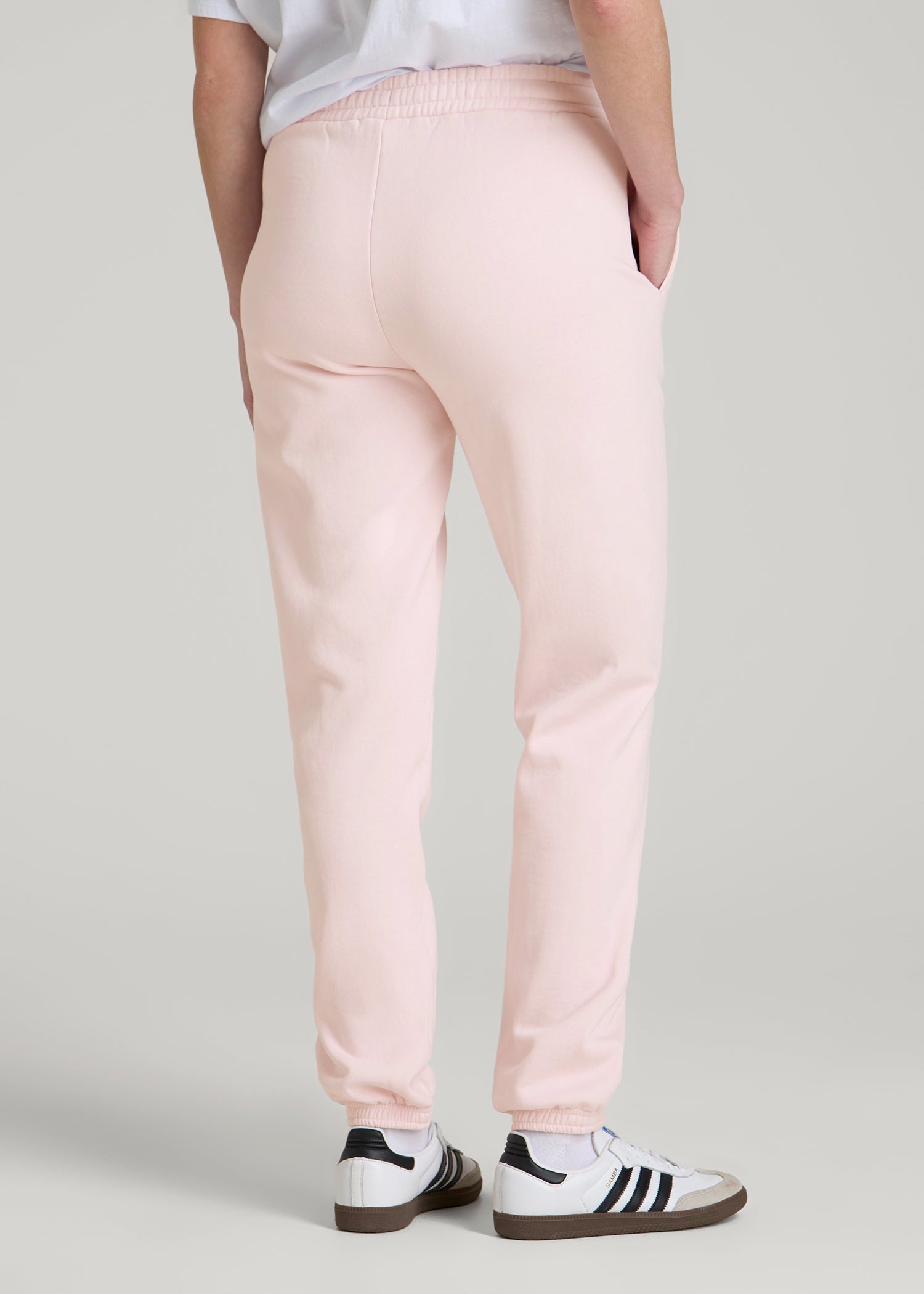 Wearever Fleece Relaxed Sweatpants for Tall Women in Barely Pink
