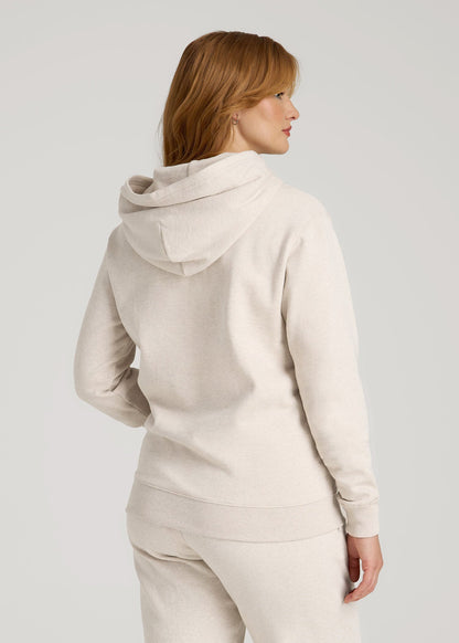 Wearever Fleece Relaxed Fit Hoodie for Tall Women in Oatmeal Mix