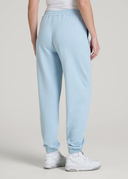 Wearever Oversized French Terry Joggers for Tall Women in Ice Blue