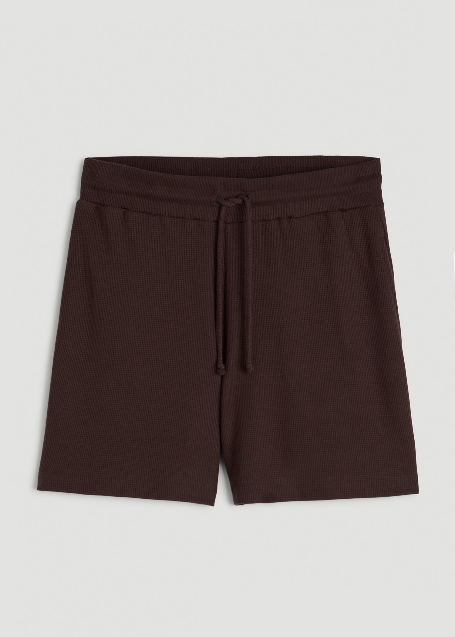 Waffle Sleep Shorts for Tall Women in Espresso