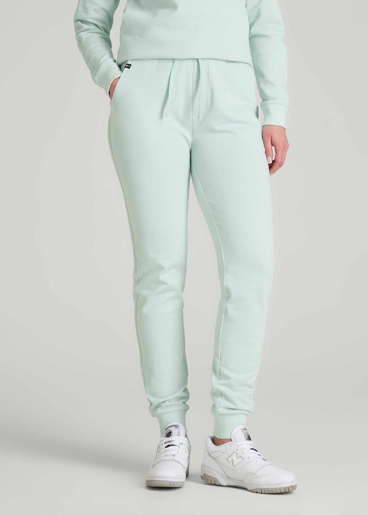 Wearever 2.0 French Terry Joggers for Tall Women in Opal Blue