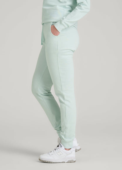 Wearever 2.0 French Terry Joggers for Tall Women in Opal Blue