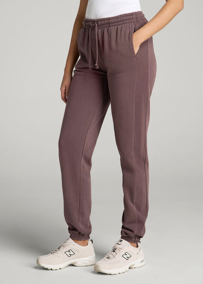 Wearever Fleece Regular Fit Sweatpants for Tall Women in Dusty Merlot