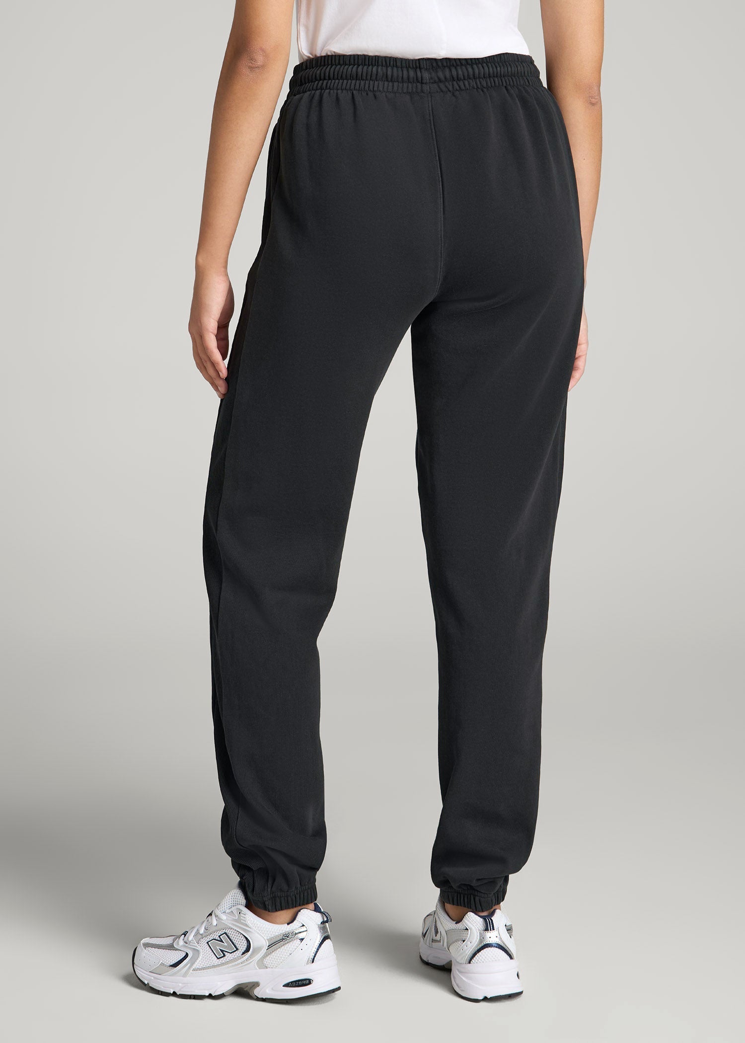Wearever Fleece Regular Fit Sweatpants for Tall Women in Vintage Black