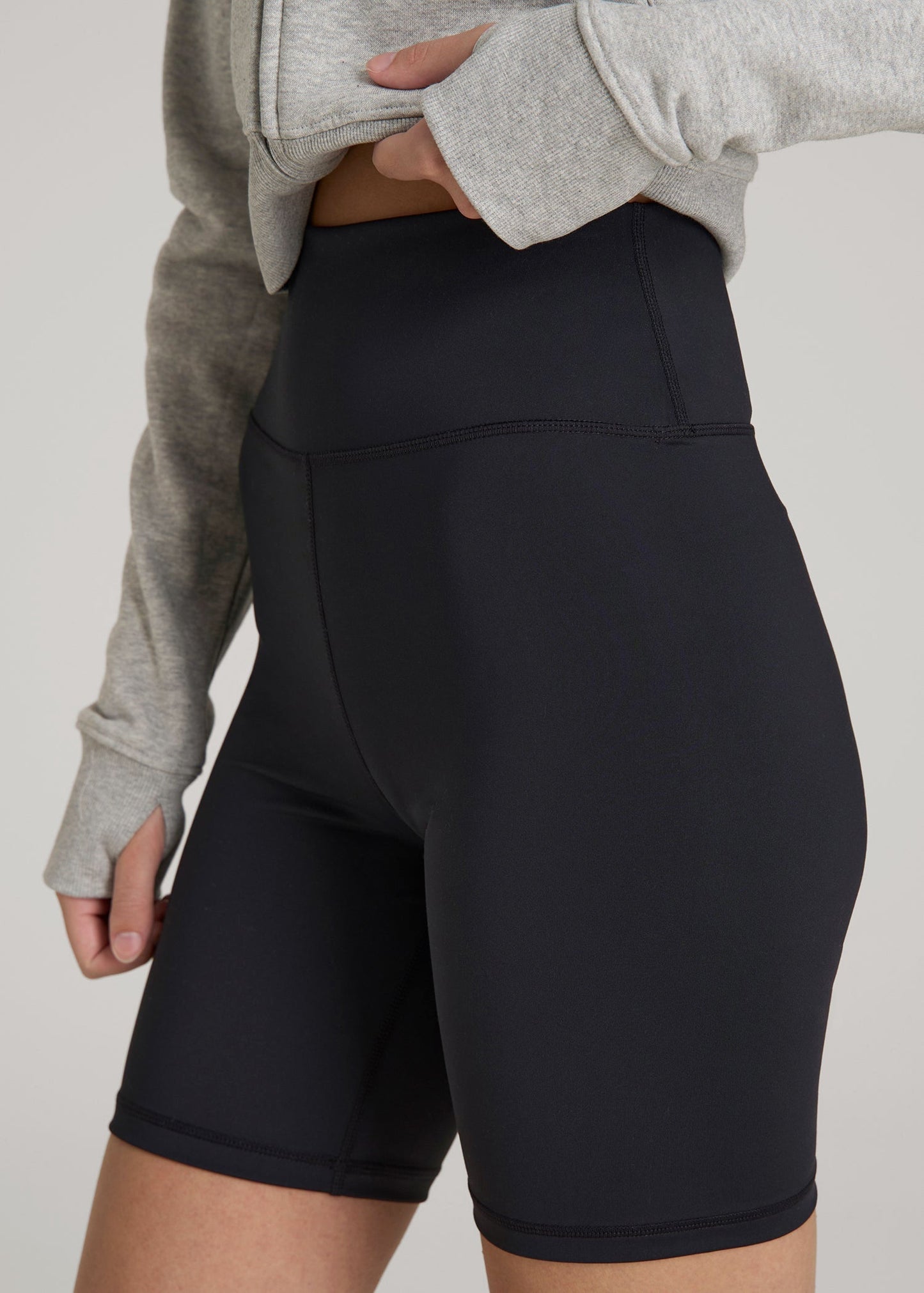 Balance Bike Shorts for Tall Women in Black