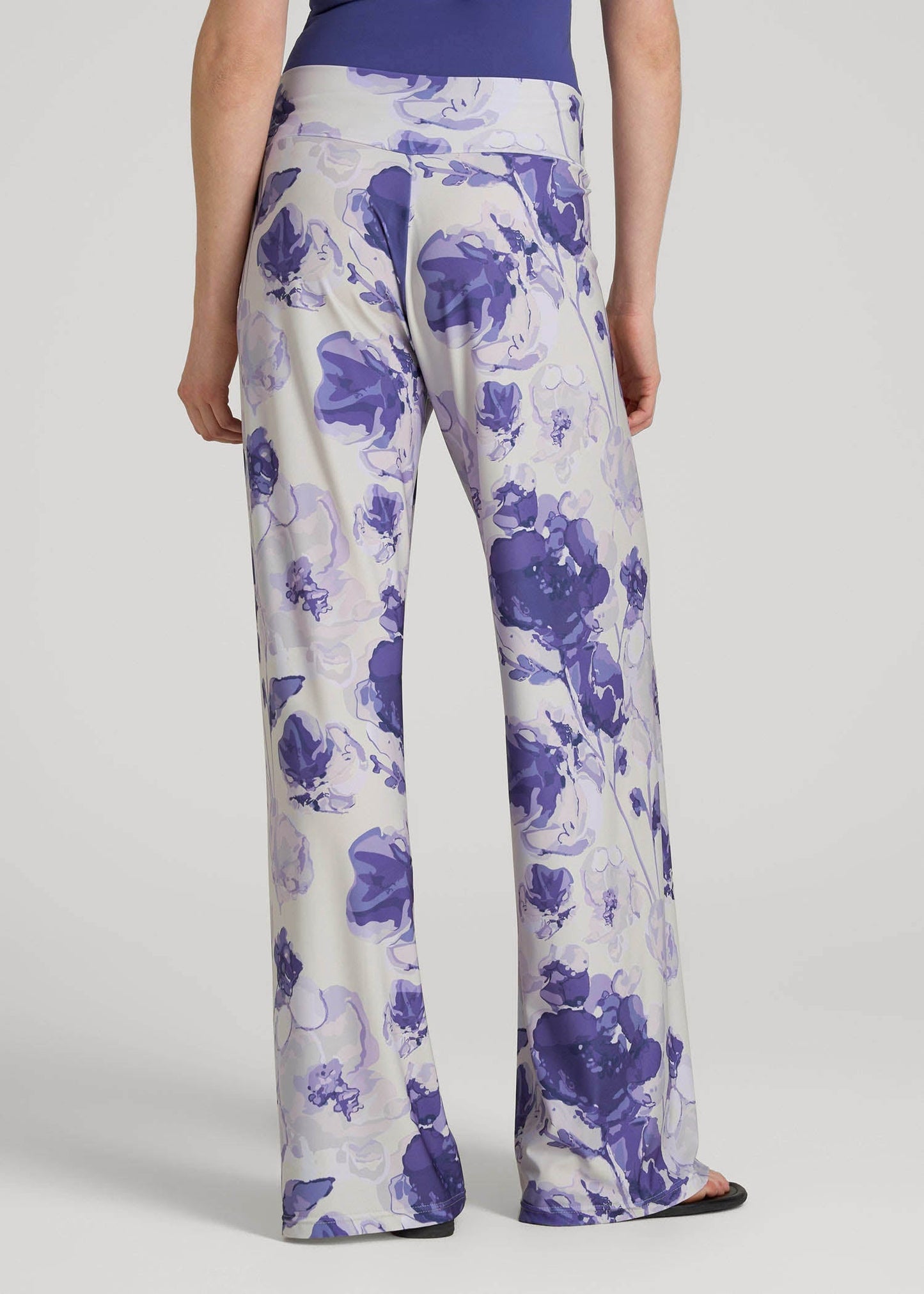 Pull-On Breezy Wide Leg Pants for Tall Women in Petal Wash