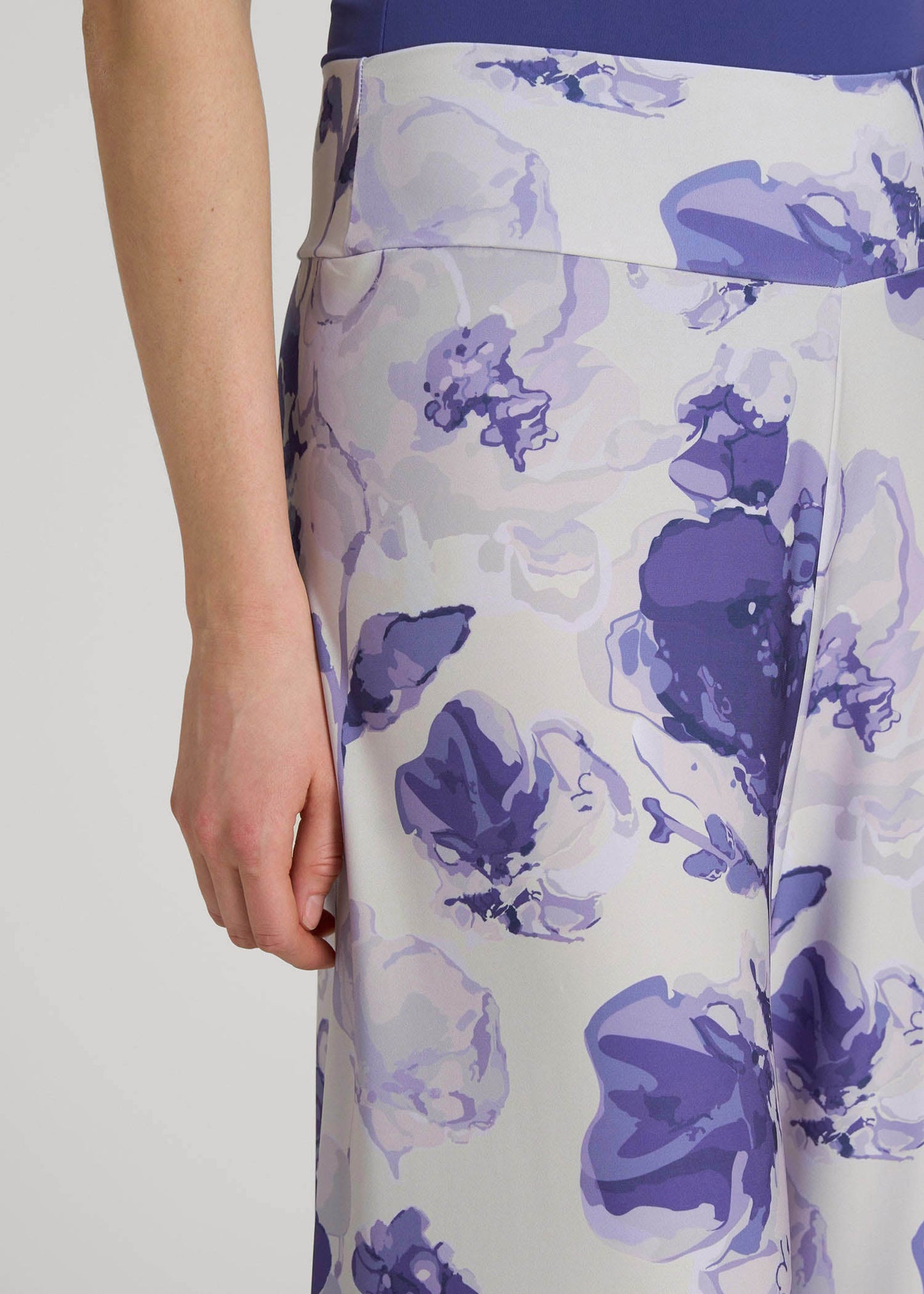 Pull-On Breezy Wide Leg Pants for Tall Women in Petal Wash