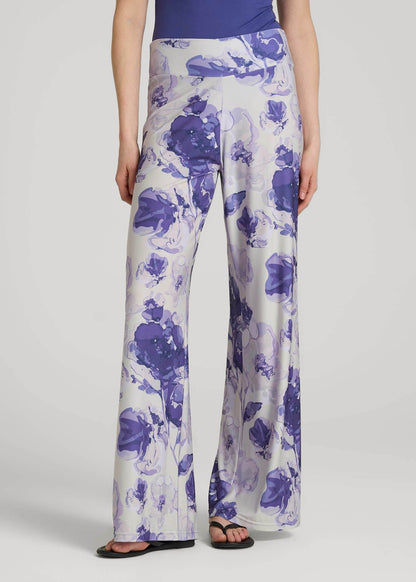 Pull-On Breezy Wide Leg Pants for Tall Women in Petal Wash