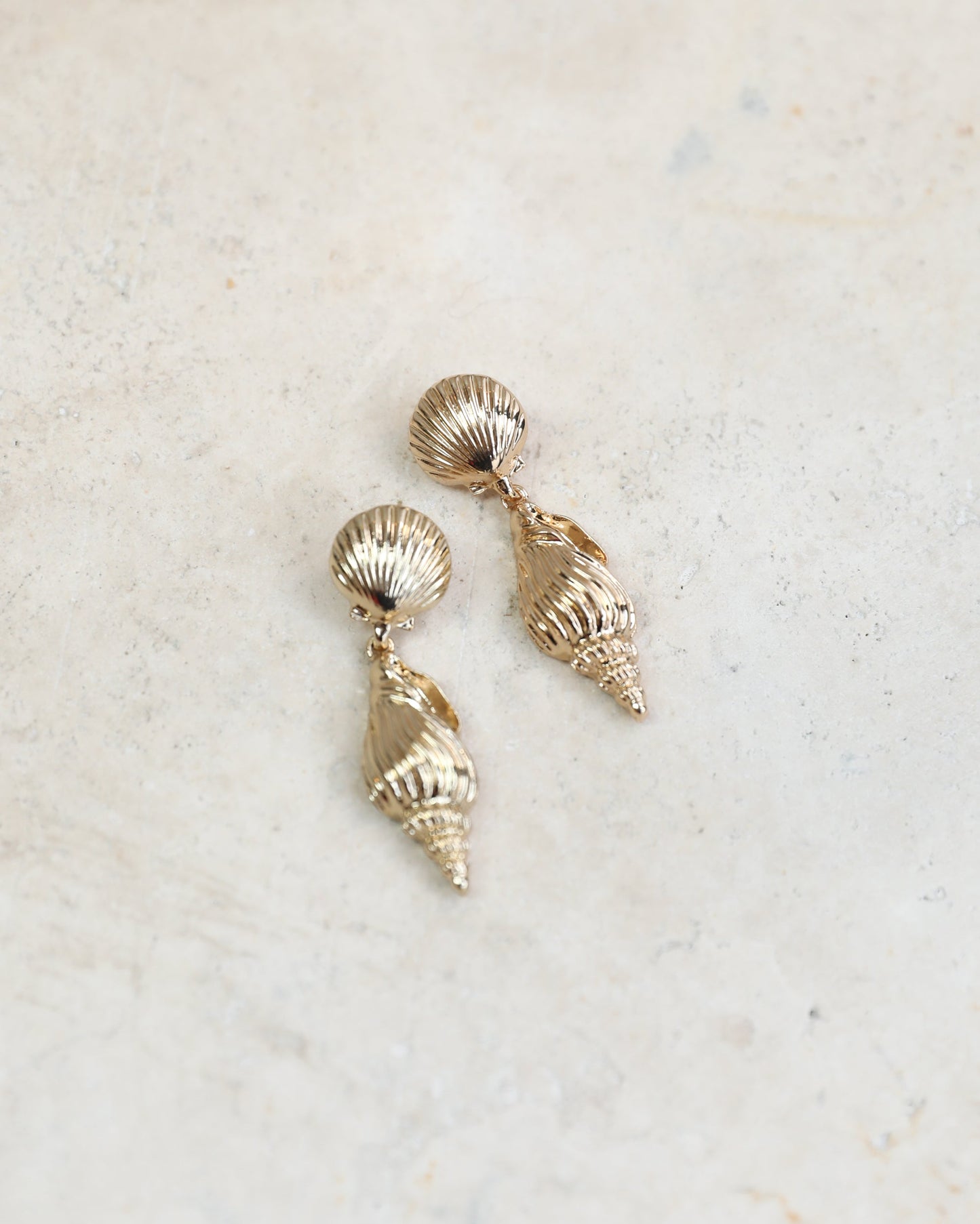 Antlia Gold Earrings | Women's Shell Earrings