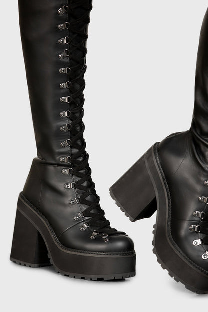 Bloodletting Knee-High Boots