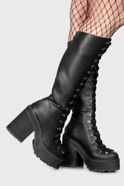Bloodletting Knee-High Boots