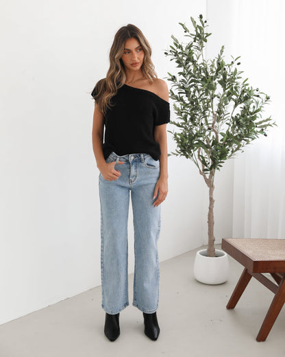 Bayley Light Denim Jeans | Women's High Waisted Flared Jeans