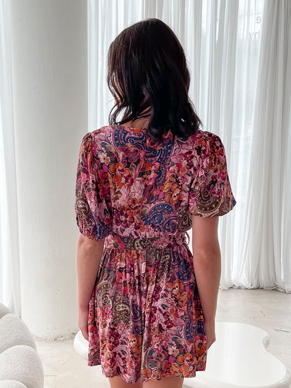 Belvia Playsuit - Autumn Paisley | Women's Printed Playsuit