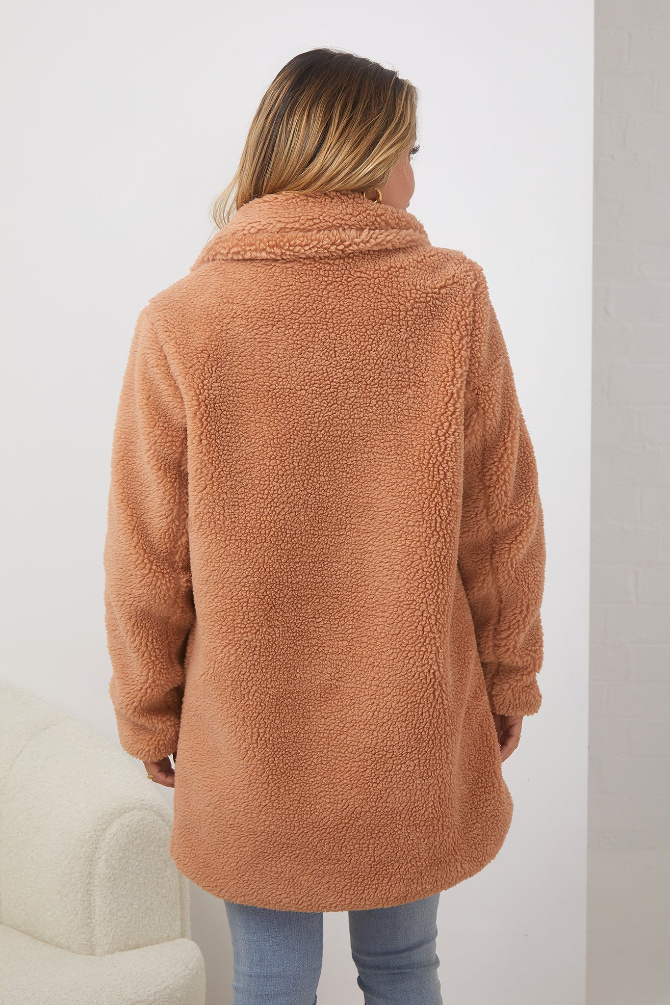 Bernie Caramel Jacket | Women's Teddy Jacket