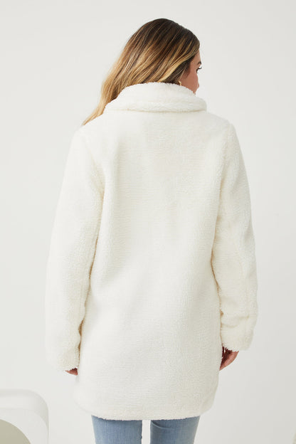 Bernie Jacket - Ivory | Women's Relaxed Fit Textured Jacket