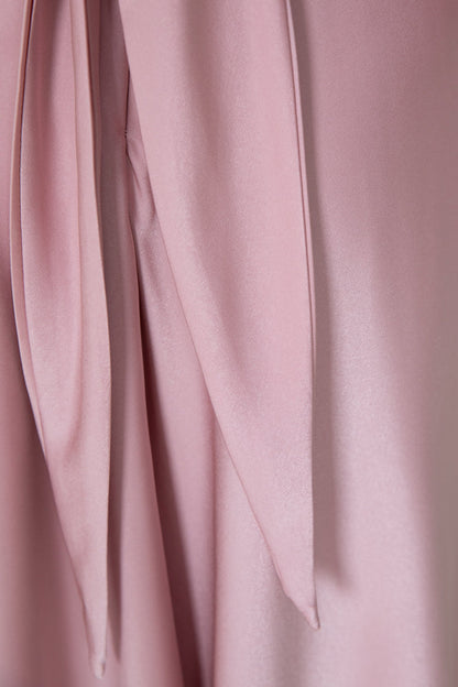 Bryleigh Blush Dress | Women's Satin Midi Dress