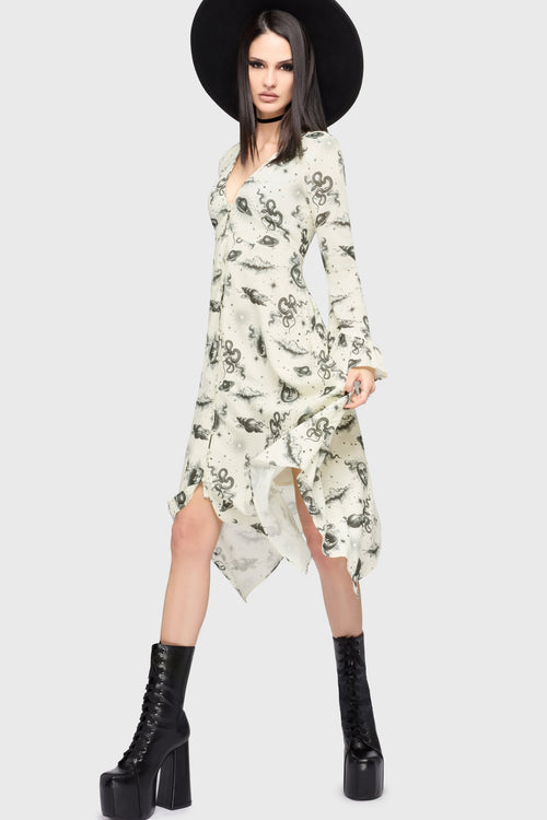 Celestial Night Midi Dress