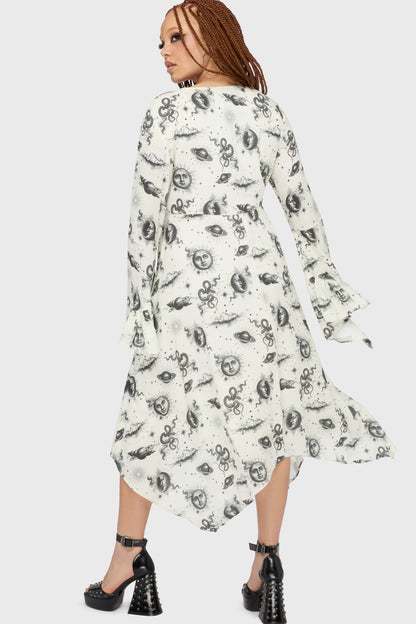 Celestial Night Midi Dress