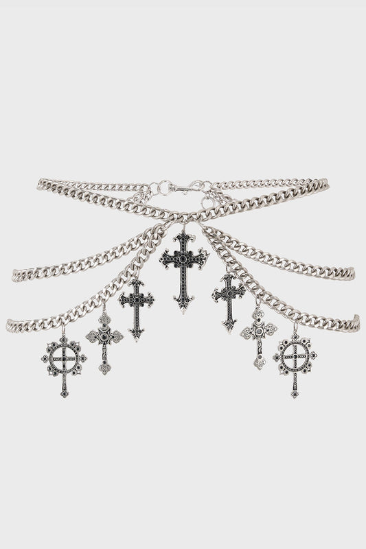 Crucifix Chain Belt