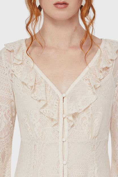 Cybele Lace Dress [Ivory]