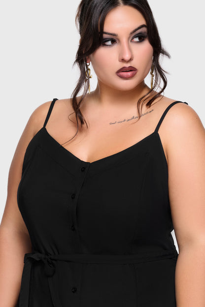 Cottage Chorus Maxi Dress [BLACK]