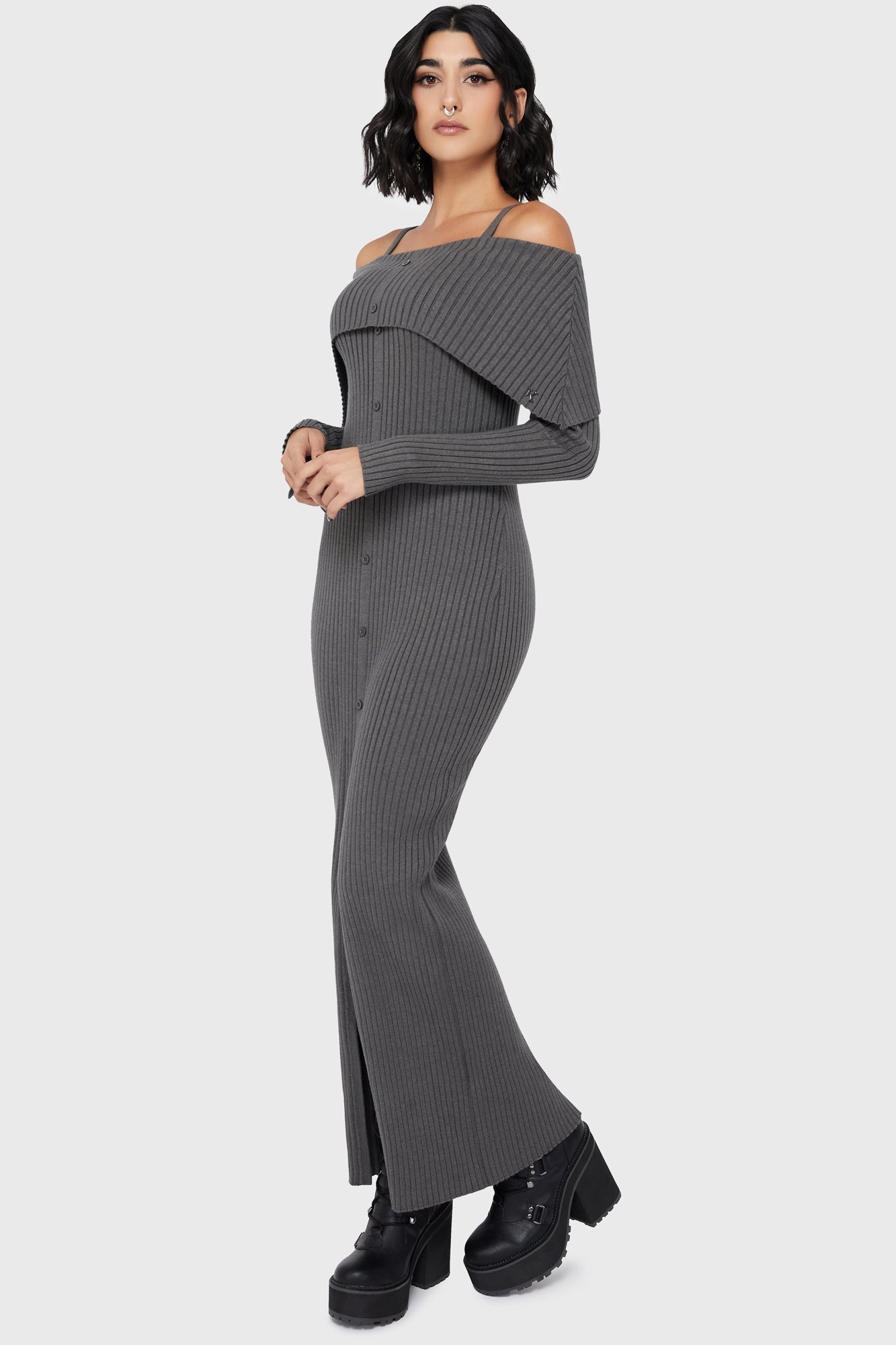 Dusk Empress Dress [Grey]