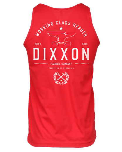 White Tradition Badge Tank - Red