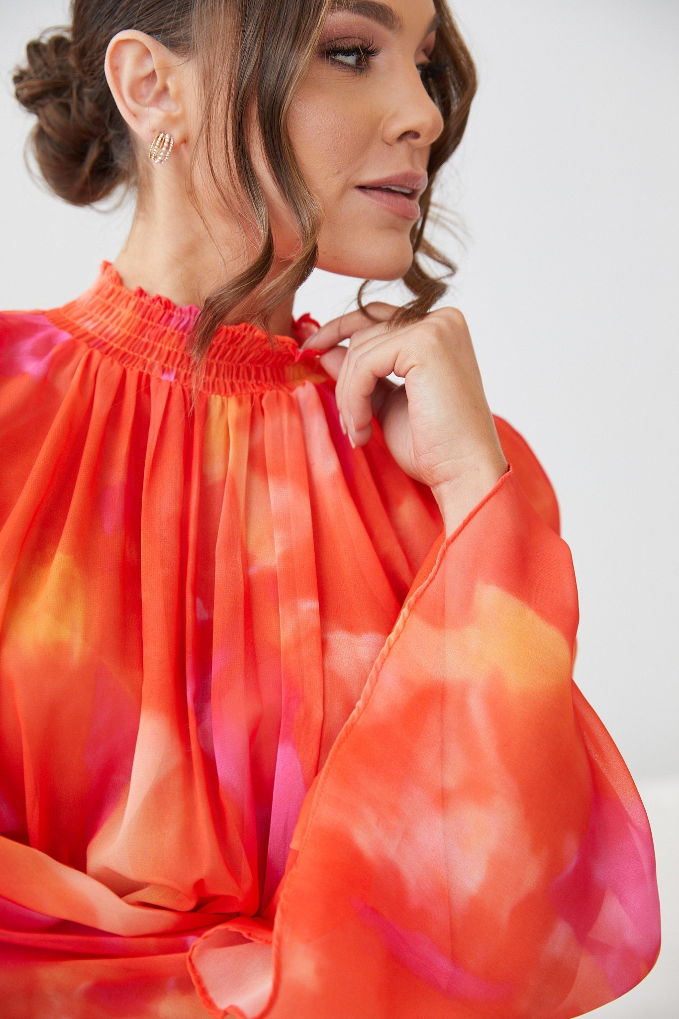 Daenerys Dress - Orange Print | Women's Printed Party Dress