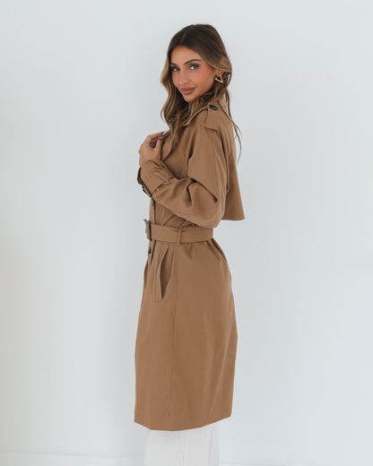 Dahrah Trench Coat - Tan