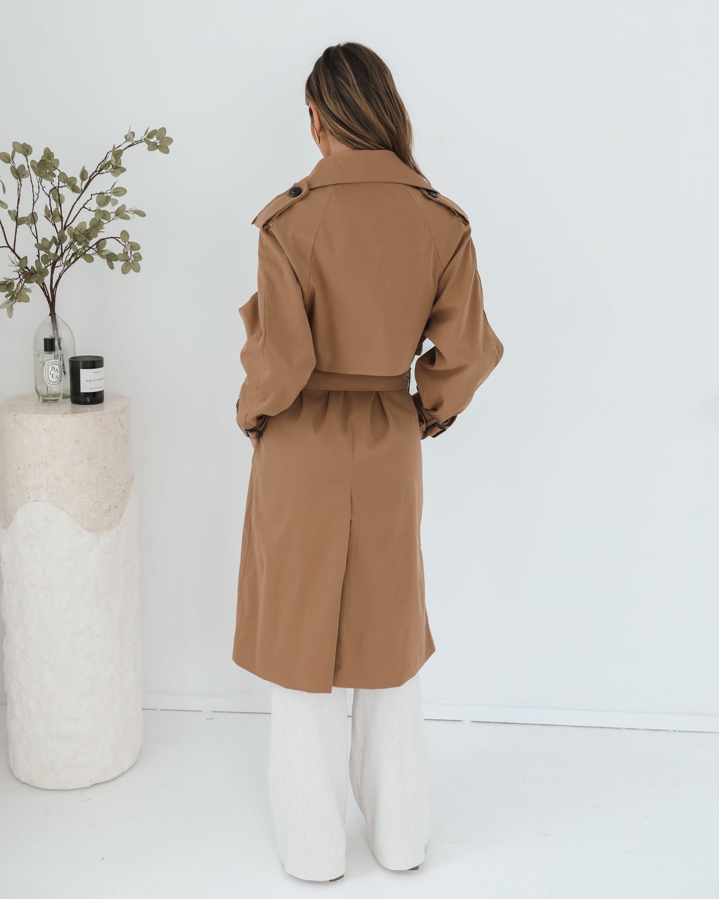 Dahrah Trench Coat - Tan