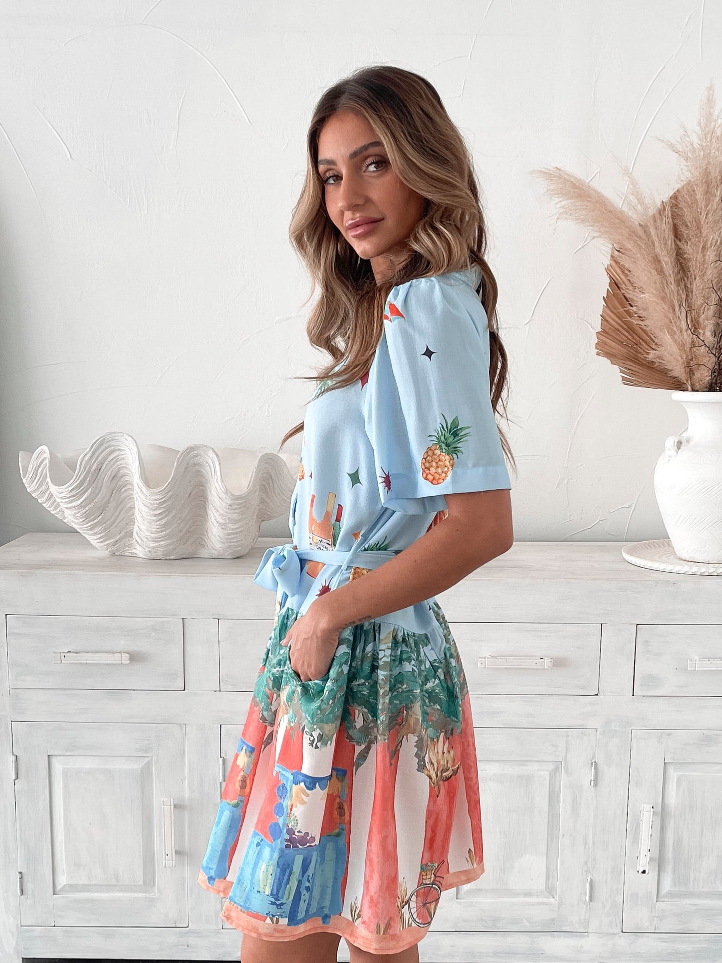 Dakoda Dress - Multi | Women's Printed Shirt Dress