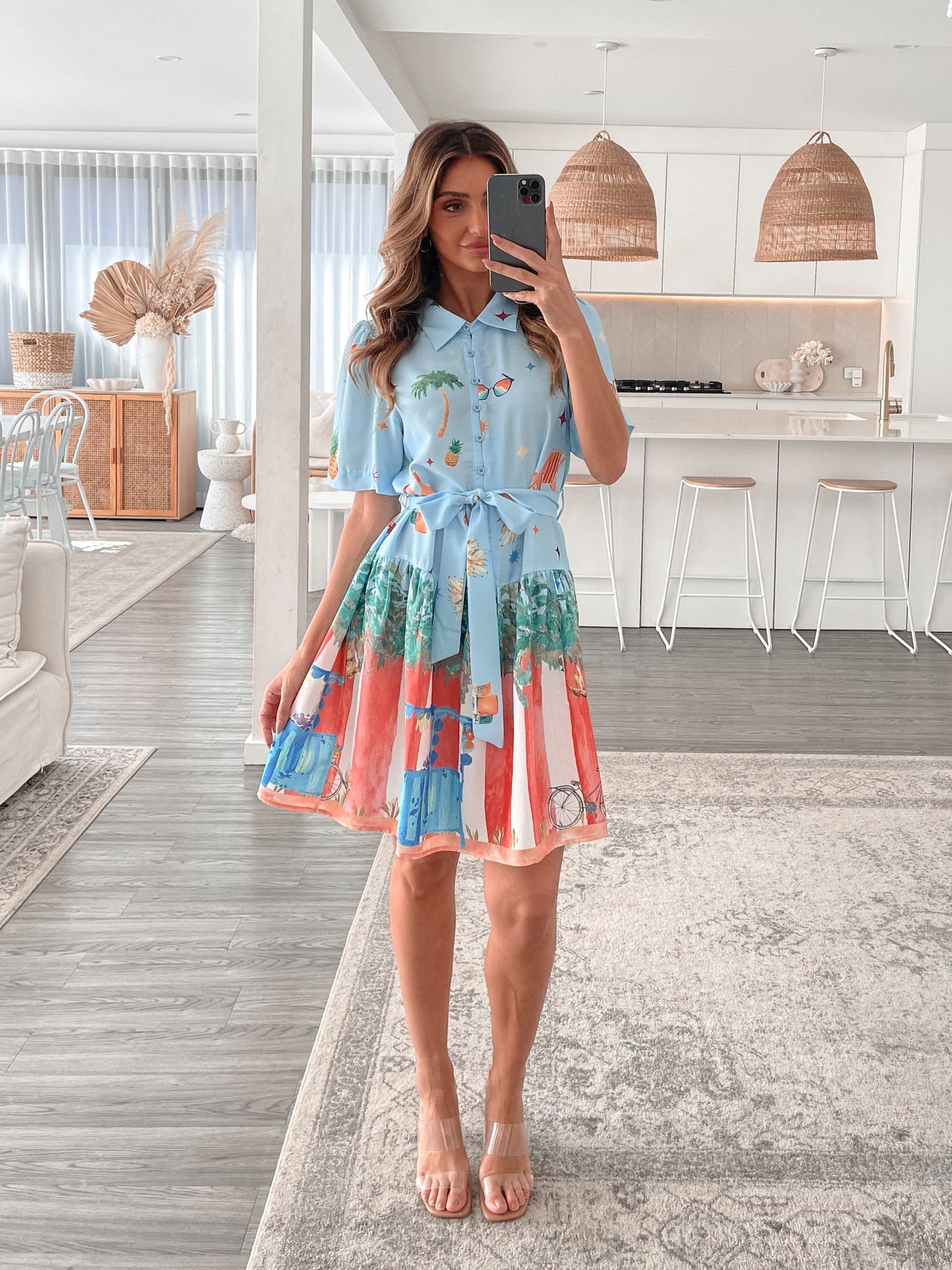 Dakoda Dress - Multi | Women's Printed Shirt Dress