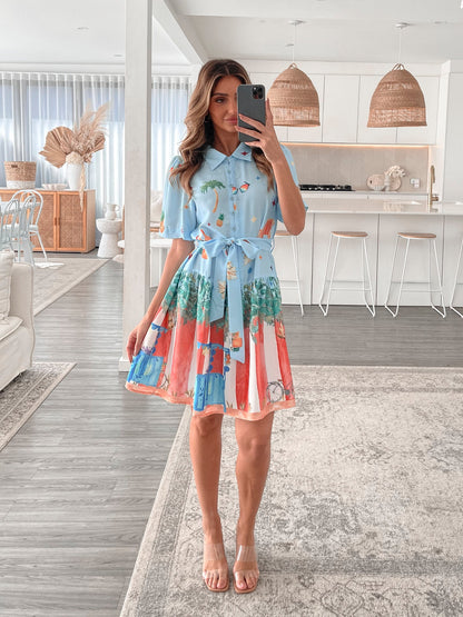 Dakoda Dress - Multi | Women's Printed Shirt Dress