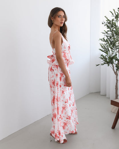 Devina White Floral Maxi Dress | Women's Floral Maxi Dress
