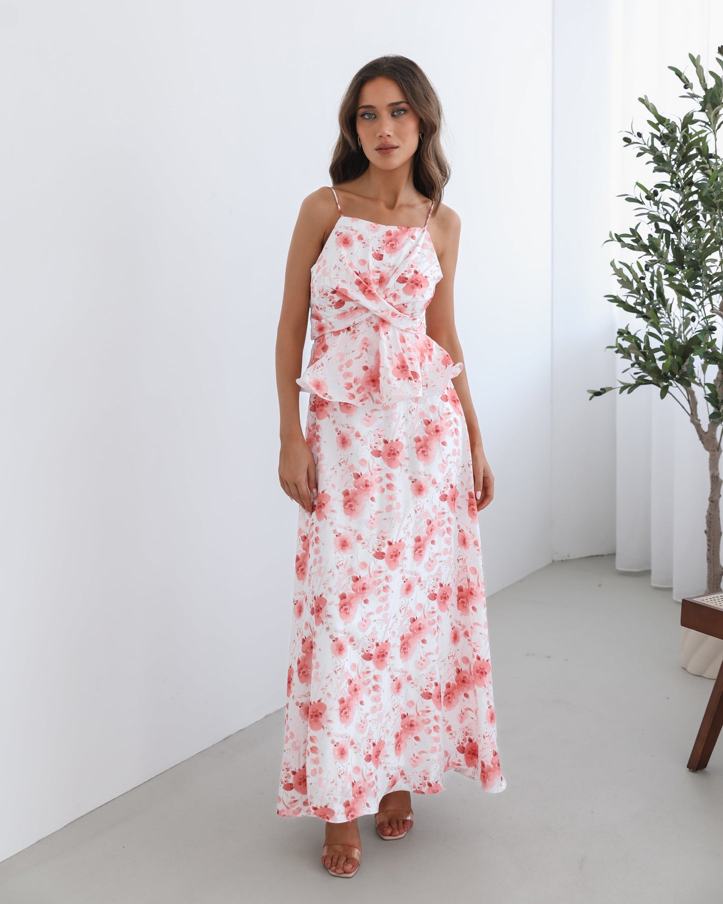 Devina White Floral Maxi Dress | Women's Floral Maxi Dress