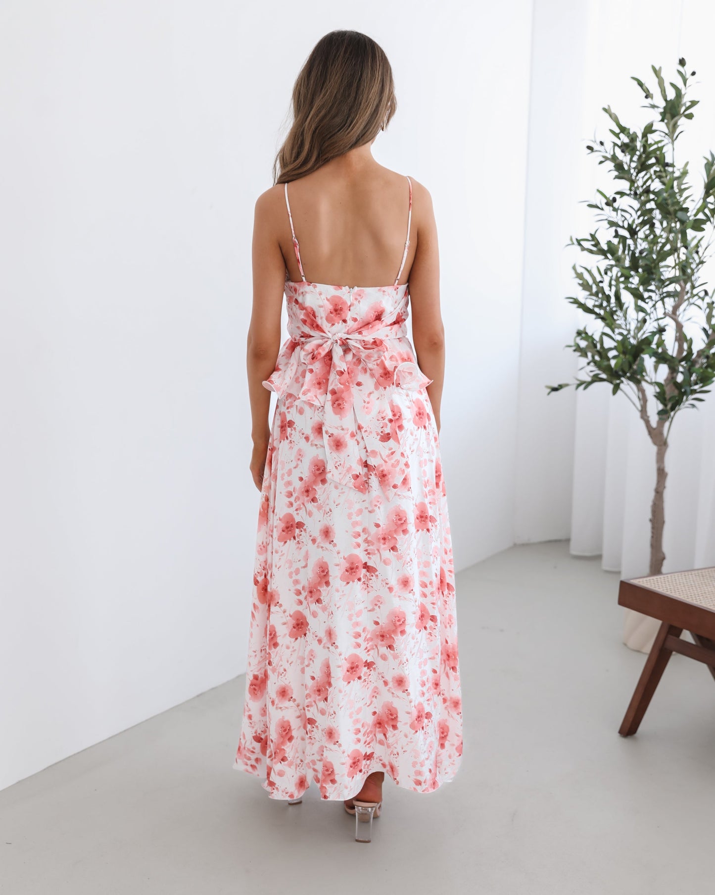 Devina White Floral Maxi Dress | Women's Floral Maxi Dress