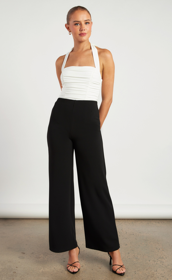Ellisia Black Pants | Women's High Waisted Wide Leg Pants