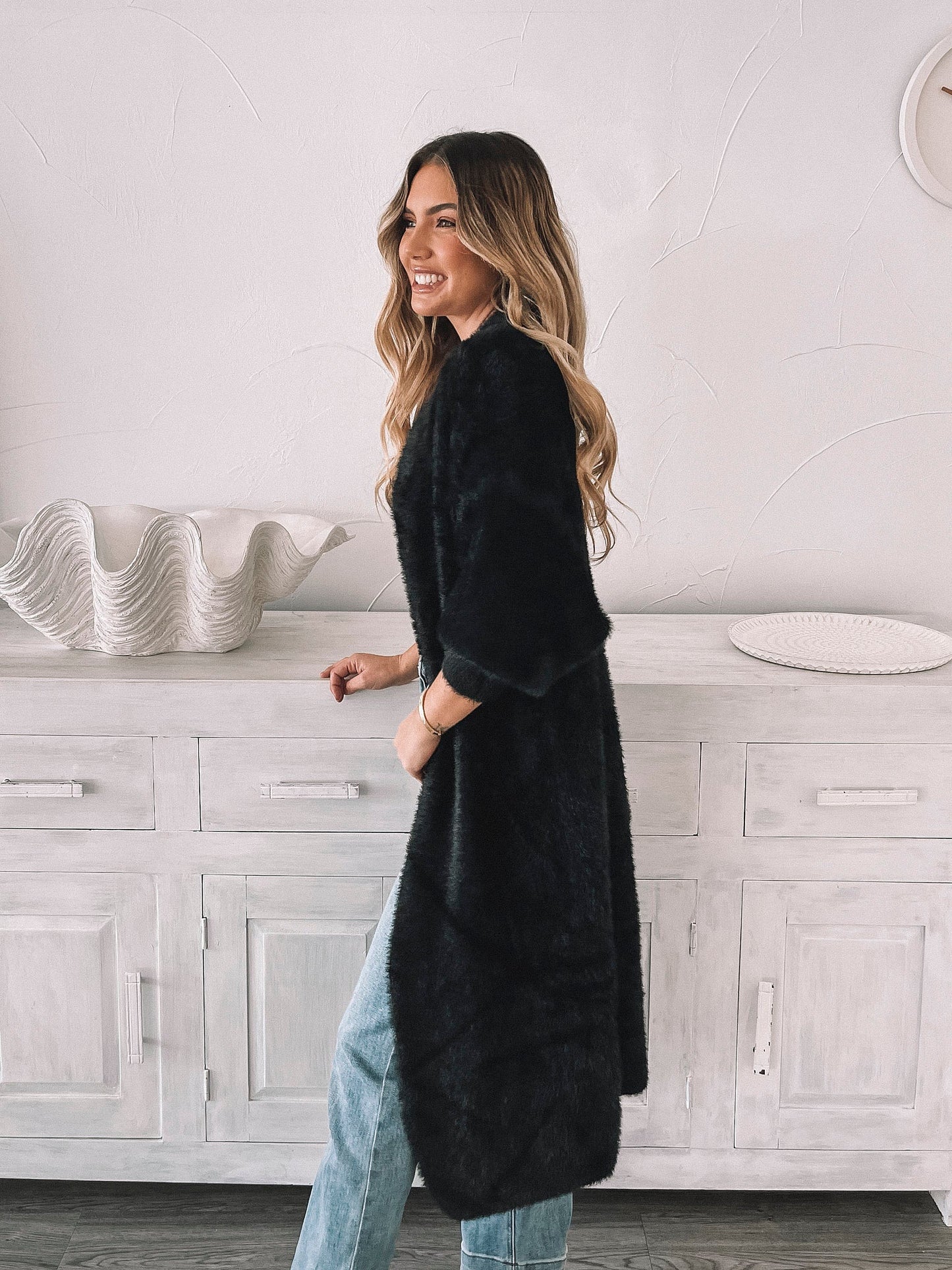 Fiorelle Black Cardigan | Women's Knit Cardigan
